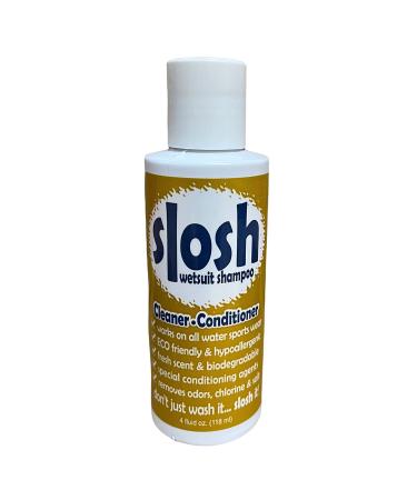 Jaws, Slosh Wetsuit & Swimsuit Cleaner Conditioner, All-in-One Cleaner Removes Salt, Chlorine, and Odors 4 Fl Oz (Pack of 1)
