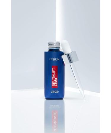 L'Oreal Paris Pure Retinol Serum 30ml + 3 x Hydra Genius Moisturiser Sachets - Anti-Wrinkle Night Serum - Buy Online on GoSupps.com