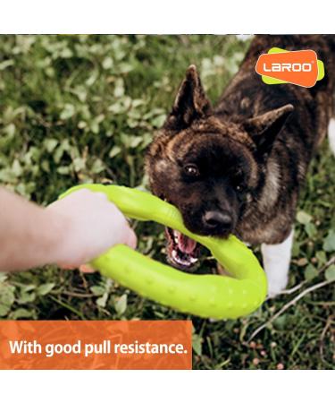 Laroo Indestructible Dog Frisbee - Floatable Flight Disc Toy for All Dog Sizes | Perfect for Summer Training | 22cm Green - Buy Online on GoSupps.com