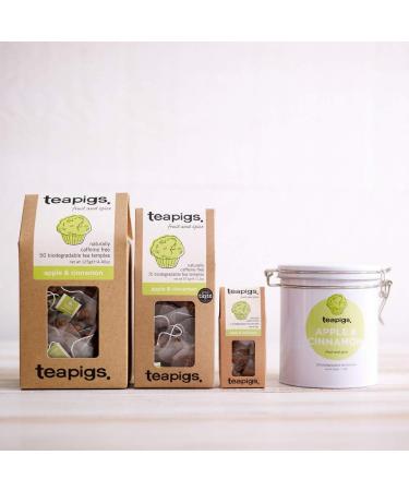 Teapigs Apple and Cinnamon Tea Bags Made With Whole Fruit Pieces (1 Pack of 50 Tea Bags) & Teapigs Liquorice and Peppermint Tea Made With Whole Flowers (1 Pack of 50 Tea Bags) + Peppermint Tea 50 Count (Pack of 1) - Buy Online on GoSupps.com