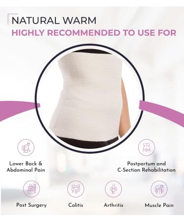 Unisex Wool Abdominal Binder | Therapeutic Warmth | 80% Wool | 2XL XX-Large | International Shipping Available - Buy Online on GoSupps.com