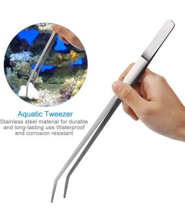 Aquarium Tools Stainless Steel Aquascaping Tools 3 in 1 Aquatic Plants Tweezers Scissors Cleaning Tool Set for Fish Starter Kits & Aquariums Tank Plants Kit (Curved Scissor Kit) - Buy Online on GoSupps.com