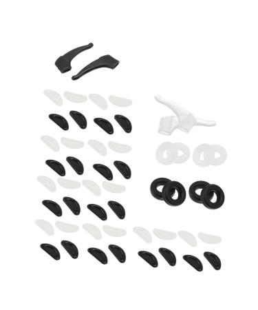 Frcolor 1 set of anti-slip cover for glasses Anti-slip glasses brake cuff Brillen mocks Brillene parts glasses cushion glass cushions made of silicone nasal rod glass ear pebble gel white student 1.5x0.7cm white