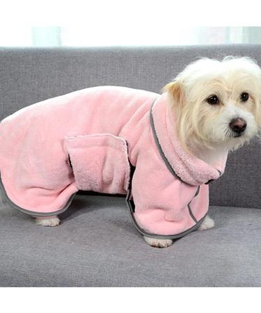 Fast-Drying Microfiber Dog Bathing Towel for Small & Medium Dogs - Soft & Absorbent Pet Accessories (Size S Pink) | Befitery - Buy Online on GoSupps.com