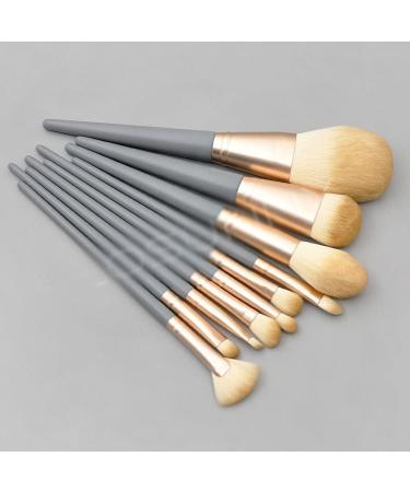 10 Wooden Handle Makeup Brush Set | Premium Matte Powder Makeup Tools for Flawless Application - Buy Online on GoSupps.com