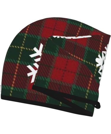 Microfiber Hair Drying Cap - Soft Red & Green Flannel Snowflake Towel Wrap for Quick Drying Curly Long & Thick Hair - Buy Online on GoSupps.com