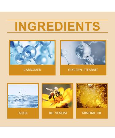 Bee Venom Moisturiser Cream Wrinkle Removal & Firming Anti-Aging Eye&Face Bee Venom Skin Treatment Cream Natural And Non-Irritating Lifting & Recovery For All Skin Type (2 Packs 20g) 2 Packs 40g - Buy Online on GoSupps.com