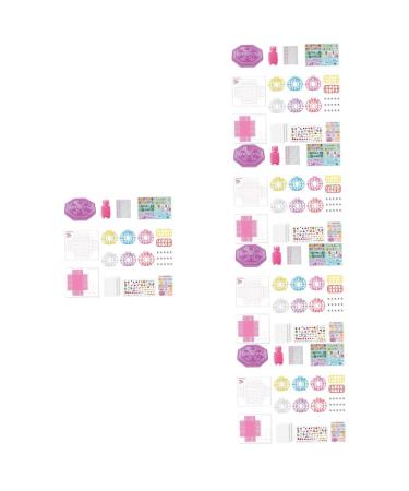 Healeved Kids Nail Kit 5 Sets toddler nail polish child toddler Nail set decorate kids nail stickers Toy plastic nail polish age 8-12 nail manicure toy suite manual 3d