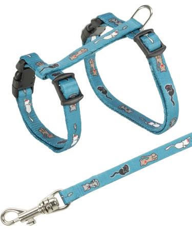 Trixie 4144 Kitten Harness with Leash - Adjustable Nylon 21-33 cm Assorted Colors - Comfortable & Safe Pet Gear - Buy Online on GoSupps.com