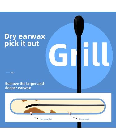 MJIYA Ear Pick Earwax Removal Kit - Black 6 Pcs Ear Cleansing Tools with Storage Box - Buy Online on GoSupps.com
