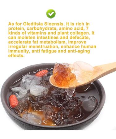 Plant Gift Natural Gleditsia Sinensis Saponin Honeylocust 200G/7.05oz Wild Sugar-Free Sulfur-Free Two-Sided Snow Swallow Gum Gleditsia Sinensi - Buy Online on GoSupps.com