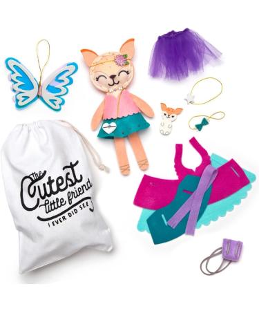 Craft-tastic Fox Friend Craft Kit - Learn to Sew 1 Stuffie with Clothes & Accessories - Buy Online on GoSupps.com