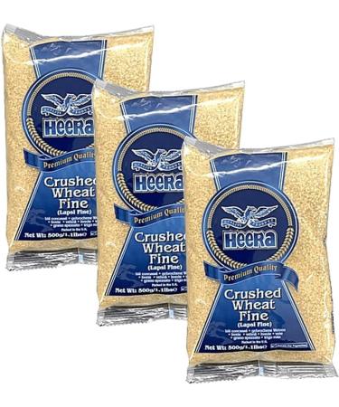 Seelans Superstore Heera Lapsi Fine (Broken Wheat) 500g (Pack of 3) | A Nutrient-Dense Healthful Cereal Grain - Buy Online on GoSupps.com