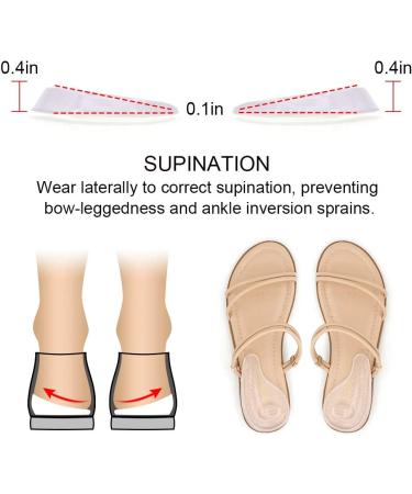 Dr. Foot Supination & Overpronation Insoles - Small Size for Kids' 1-5.5|Women's 4-7.5 - Heel Cups for Foot Alignment, Knee Pain, Bow Legs, Osteoarthritis - Medial & Lateral Support - Buy Online on GoSupps.com