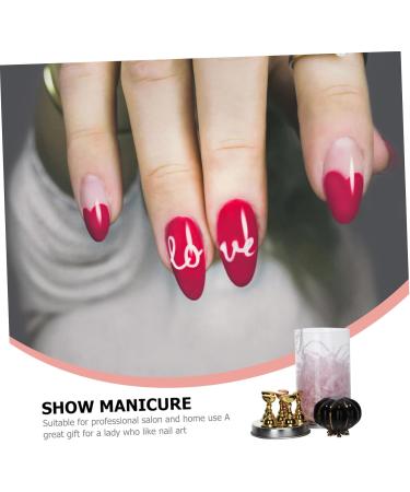 Didiseaon Trendy Nail Charms 6 Sets Nail Holder Pedicure Tip Stand Fingernail Display Stand Manicure Practice Stand False Nail Tip Holder Tool Stand Nail Art Tool Metal Head Magnet Show Rack - Buy Online on GoSupps.com