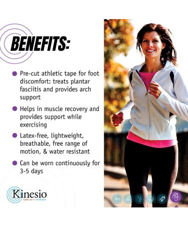 Kinesio Pre-Cut Foot Tape - Easy Application for Effective Support - Buy Online on GoSupps.com