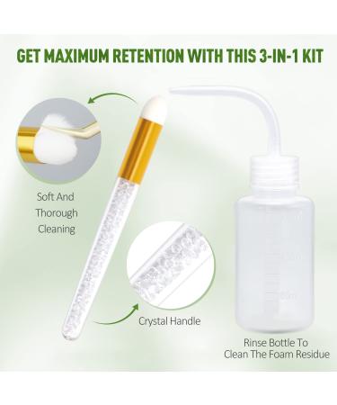 EMEDA Tea Tree Lash Shampoo for Extensions - 100ml Foam Cleanser Kit for Salon & Home Use - Buy Online on GoSupps.com