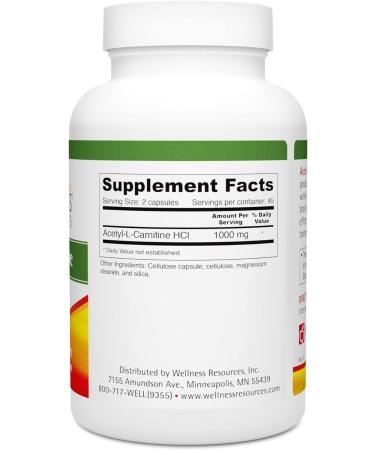 Acetyl-L-Carnitine (ALC) 500mg Capsules for Memory & Nerves - 90 Count - Buy Online on GoSupps.com