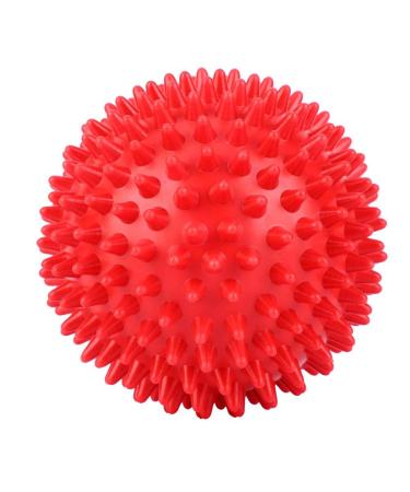 Massage Ball Akozon Massage Ball Roller Bodies Spoty Balls Fitness Finger Relax Tool Long-term plastic Hand Control Rehabilitation Hedgehog Ball (7.5cm-red)