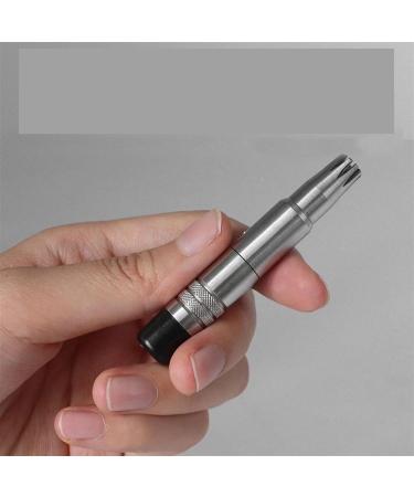 Buy Stainless Steel Nose Hair Trimmer - Manual Ear & Nose Shaver for Men | Washable Face Care Tool - Buy Online on GoSupps.com
