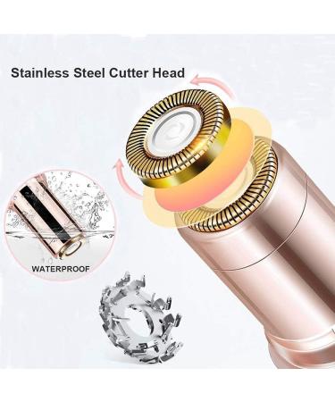 Alfaview Facial Hair Remover for Women Portable Painless Facial Epilator Hair Removal with Built-in LED Light for Women Bikini Area Peach Fuzz Chin Upper Lip & Arms (USB Charging) White White-USB Charging - Buy Online on GoSupps.com