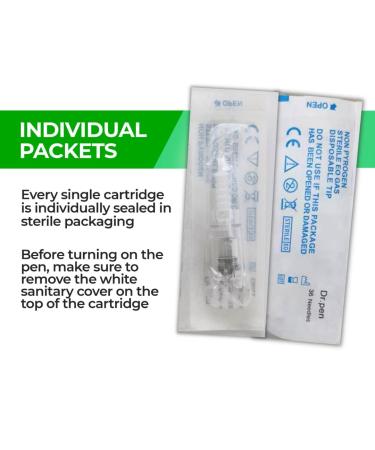 Dr. Pen Ultima A10 Replacement Cartridges - 10 Pack - 0.25mm 36 Pins Bayonet Slot - Disposable Parts - Buy Online on GoSupps.com