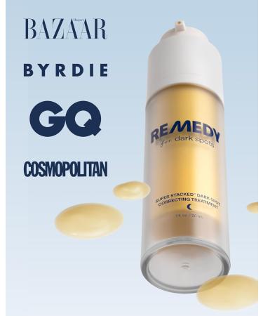 Remedy for Dark Spots | Advanced Night Treatment with Retinol & Kojic Acid | For Discoloration and Uneven Tones | With Glutathione Niacinamide Mandelic Acid | By Dermatologist Dr. Shah 1 fl. oz - Buy Online on GoSupps.com