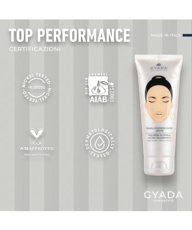  GYADA COSMETICS GYADA COSMETICS Pearl Powder Mask White Moisturizes and Repairs Face Mask with Anti-Aging and Healing Action Suitable for All Skin Types with Pearl Powder and Hyaluronic Acid 75 ml - Buy Online on GoSupps.com
