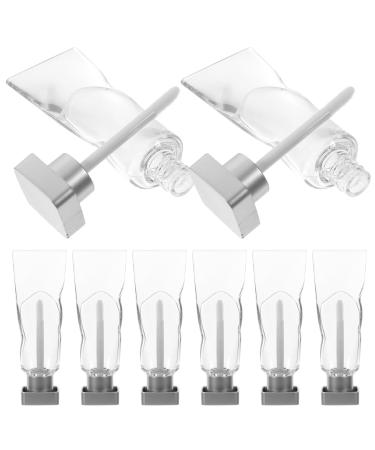 CLISPEED Tubes de Brillant L vres Vides 4 Ml de Dentifrice 8 Pi ces Contenants Rechargeables Transparents pour Soin des L vres Flacons Portables Anti-Fuites pour Voyages et