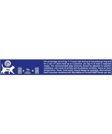 Purina One Senior 7+ Wet Cat Food Chicken and Beef 8x85G Pack of 5 Chicken and Beef 680 g (Pack of 5) - Buy Online on GoSupps.com