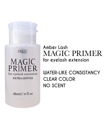 Amber Lash Magic Primer 180ml - Gentle Eyelash Extension Primer for Strong Adhesive Bonding | Removes Makeup Residue, Oil & Dust - Buy Online on GoSupps.com