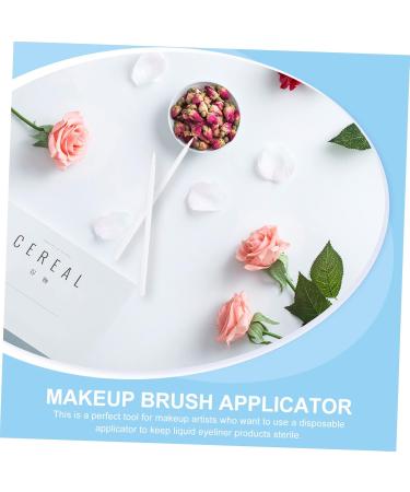 Angoily 100pcs Disposable Eyeliner Brush Makeup Brush Eyeliner Fiber Brush Cosmetic Eye Brush Lipstick Girl 9x6.5cm White - Buy Online on GoSupps.com