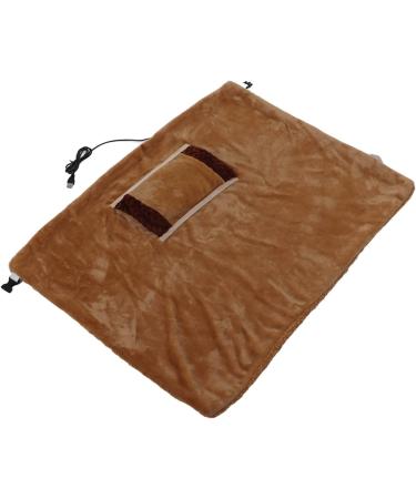Buy Pssopp Heated Warm Scarf - Fast Heating USB Flannel Electric Blanket for Camping | Cozy Brown - International Shipping Available - Buy Online on GoSupps.com