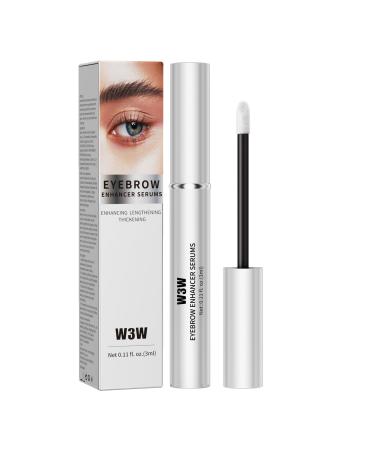 Eyebrow Serum,W3W Eyebrow Growth Serum Advanced Formula for Boost Longer, Fuller, and Thicker Brows Lashes,3 ML (White)