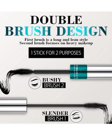4D Silk Fiber Waterproof Mascara - Long Lasting Black for Natural Eyelashes | Smudge-Proof Makeup for Women - Buy Online on GoSupps.com