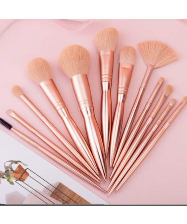 Buy Luxury 12-Piece Golden Makeup Brush Set | Professional Premium Synthetic Brushes for Flawless Beauty - Buy Online on GoSupps.com