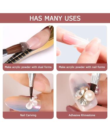 Lofuanna 17g Professional Clear Acrylic Powder Salon Quality Acrylic Nail Powder for Nails Extension Nail Art System for Home/Salon - Buy Online on GoSupps.com