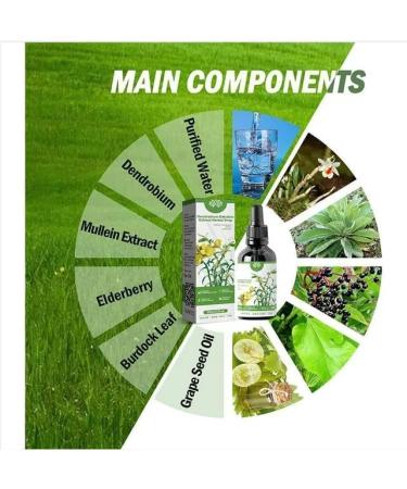 GMVVAC Dendrobium Mullein Extract Powerful Lung Support and Cleaning Herbal Essence for Lung Health Herbal Drops for Fresh Breath - Buy Online on GoSupps.com