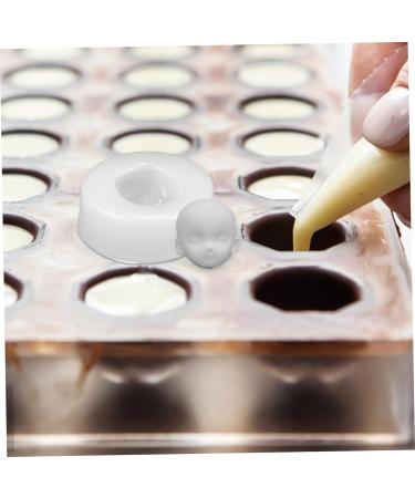 STOBOK Polymer Face Mold Clay Silicone Molds Gummy Molds DIY Candy Mould Chocolate Fondant Mold Cake Molds Silicone Chocolate Molds Candy Molds Head Shape Supplies Silica Gel As Shown 4.80X4.80X1.70CM - Buy Online on GoSupps.com