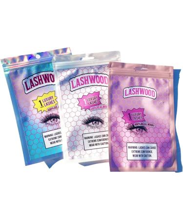 Wholesale Lash Bags Packaging Set - 100pcs Eyelash Storage Bags with Lashwood Sticker, Trays, Brush, Tweezers - Ideal for Lash Set Box (3 Sets) - Buy Online on GoSupps.com