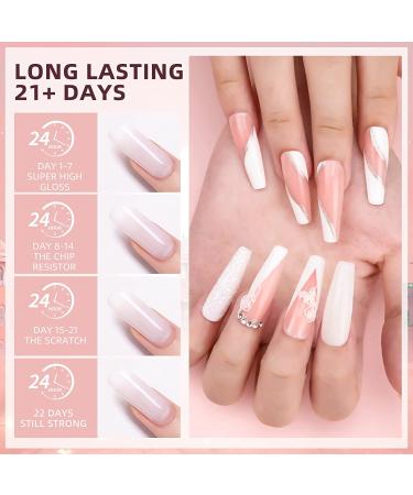 Morovan Poly Gel Nail Kit with UV Lamp - Complete White & Deep Nude 30ml Poly Gel Starter Kit with Top Coat & 3-in-1 Nail Glue Gel - Nail Extension & Poly Gel System - Buy Online on GoSupps.com