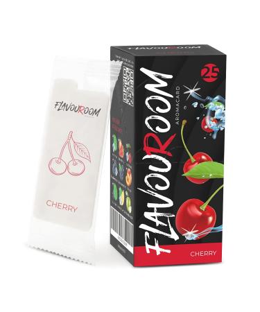 Flavouroom - Premium 25 Set I Cherry Map For unforgettable flavor taste I aroma card I incl. Hash for storing the cherry leaves cards