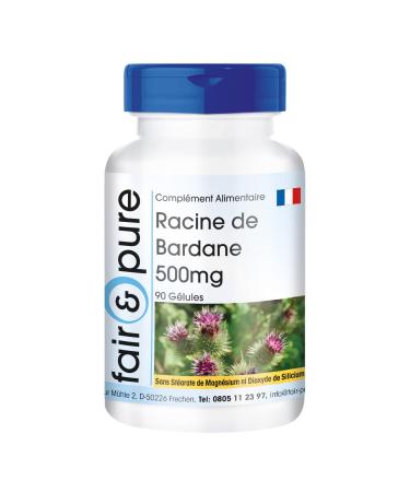 Fair & Pure - Burdock Root Capsules 500mg - 90 capsules - with 15mg zinc citrate zinc - vegan