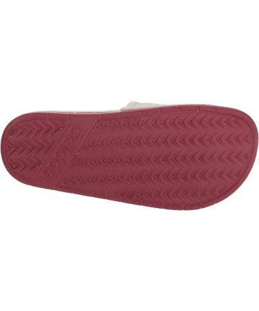 adidas Adilette Tnd Slide Sandal - Maroon/White/Talc - Size 8 Women/8 Men - Buy Online on GoSupps.com