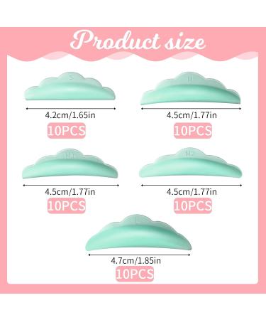 50Pcs Reusable Silicone Eyelash Rods & Pads for Lash Lifts - Eyelashes Perming Curlers (S/M/M1/M2/L) - Perfect Makeup Tool - Buy Online on GoSupps.com
