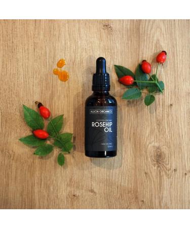 Alucia Organics Certified Organic CO2 Rosehip Oil - Pure Natural Co2 Extracted Certified Organic Vegan Cruelty Free for Skin Face Body (30ml) 30 ml (Pack of 1) - Buy Online on GoSupps.com