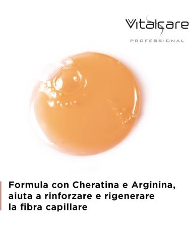 Vitalcare | Keratin Fortifying Shampoo gently cleanses brittle and stressed hair with keratin and arginine 4 x 500 ml - Buy Online on GoSupps.com