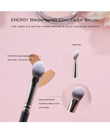 ENERGY Under Eye Concealer Brush - Flat Brightening Tool for Dark Circles Blemishes & Imperfections | Perfect for Powder & Liquid Cosmetics - 274 Kitten Paw - Buy Online on GoSupps.com