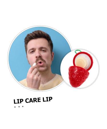 PartyKindom Moisturizing Strawberry Lip Balm Compact Lip Cream for Men Women Bulk Lip Care for Daily Use Repair for Dry Lips Stylish Strawberry Design High Efficiency - Buy Online on GoSupps.com