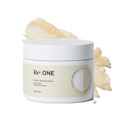 Re:ONE Strawberry Cleansing Balm 6.7 oz (190 g) Blackheads Remover Korean Makeup Cleanser Korean Skin Care Vegan Formula